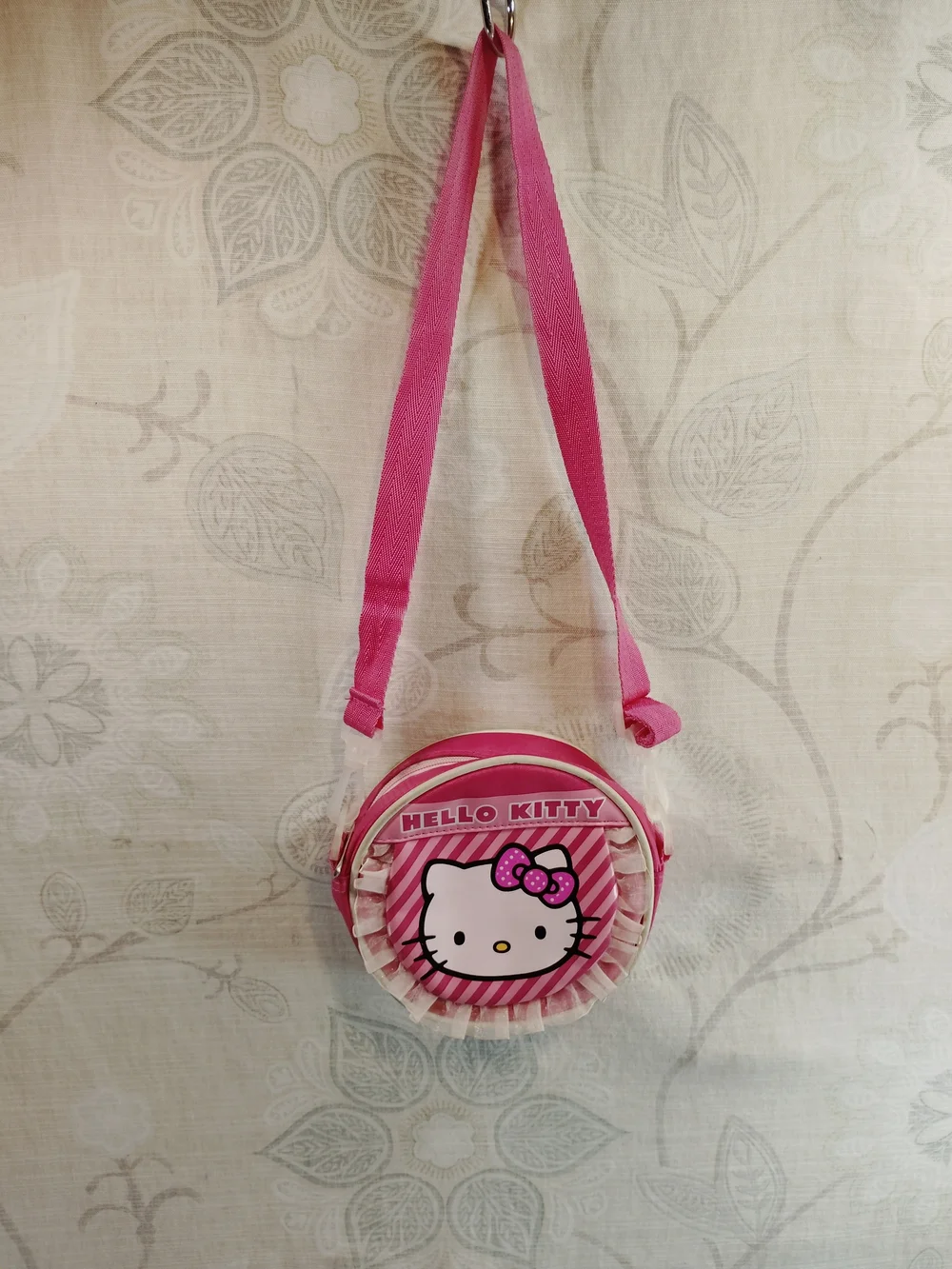 Hello Kitty Pink and White Round Kids Shoulder Bag